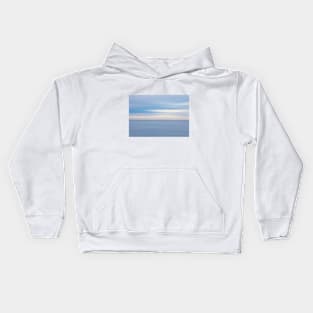 Impressionistic view of the ocean and sky Kids Hoodie